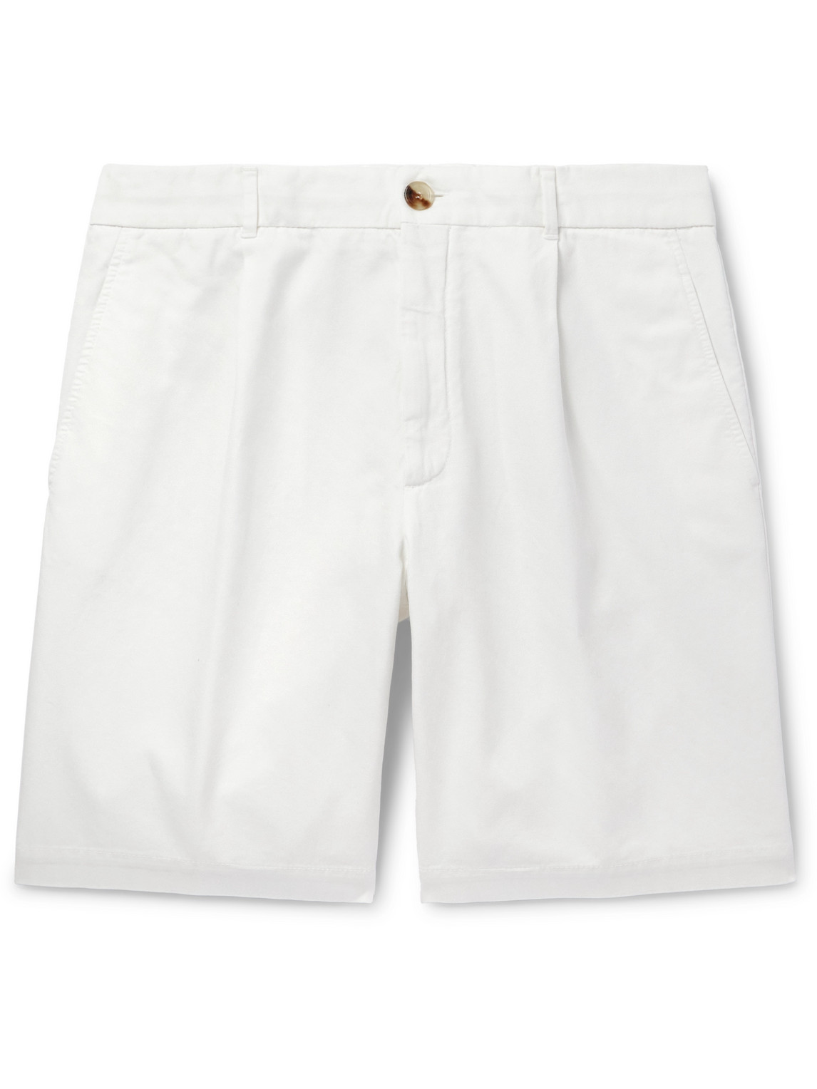 Straight-Leg Cotton-Twill Shorts