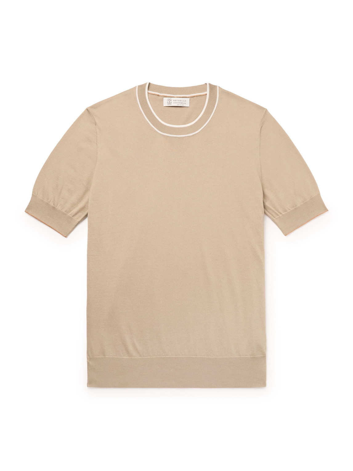 Brunello Cucinelli Cotton T-shirt In Neutrals