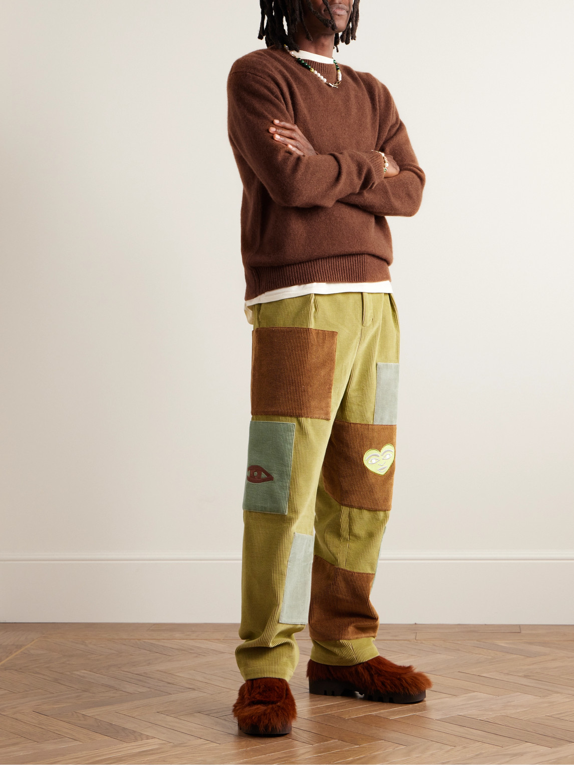 Shop The Elder Statesman Cashmere Sweater In Brown