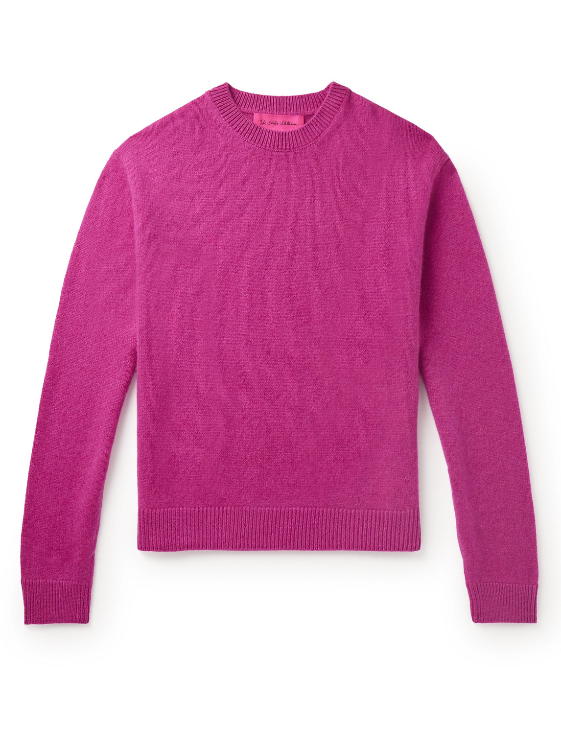 The Elder Statesman Cashmere Sweater In Purple