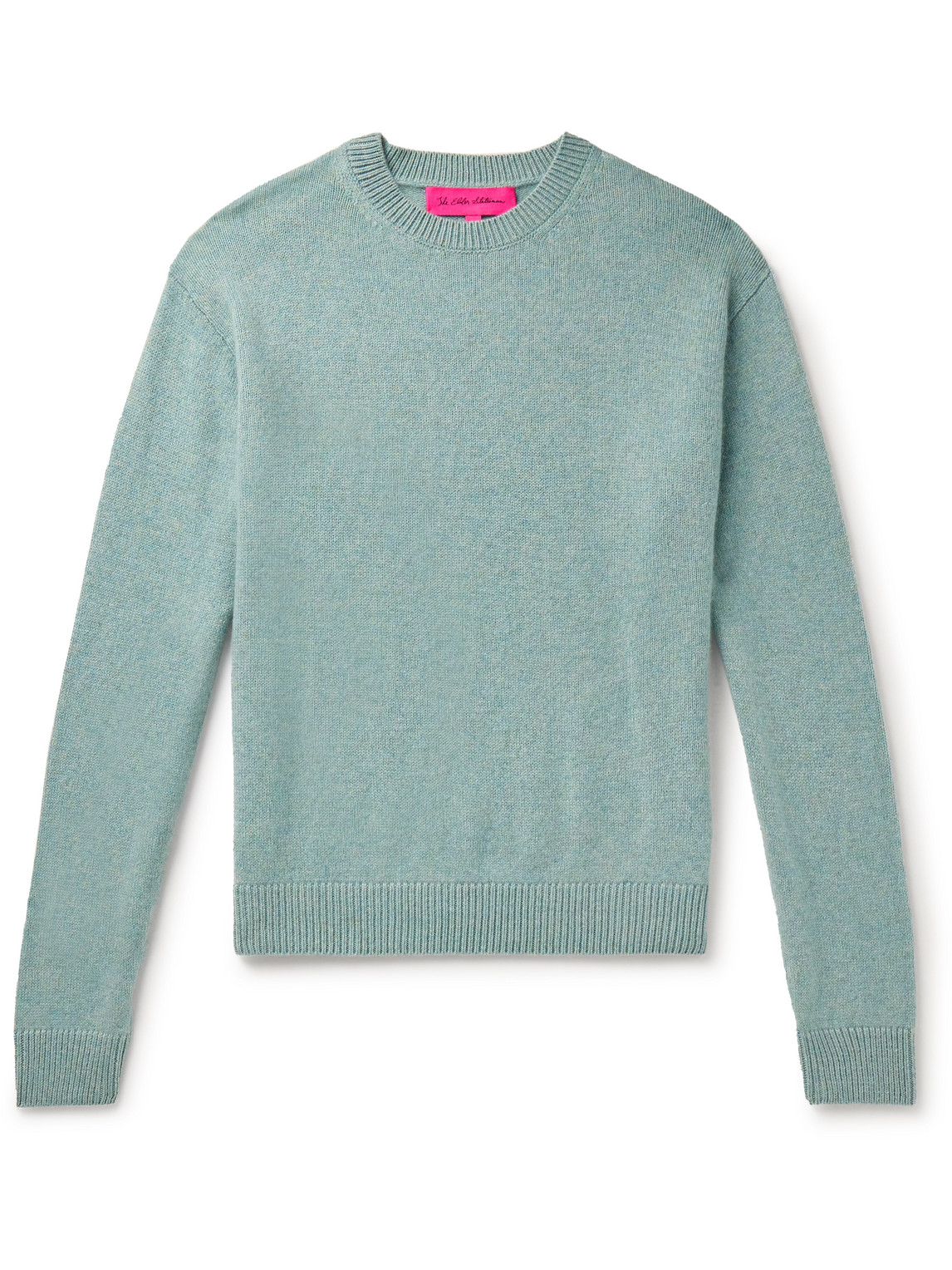 The Elder Statesman Cashmere Sweater In Blue