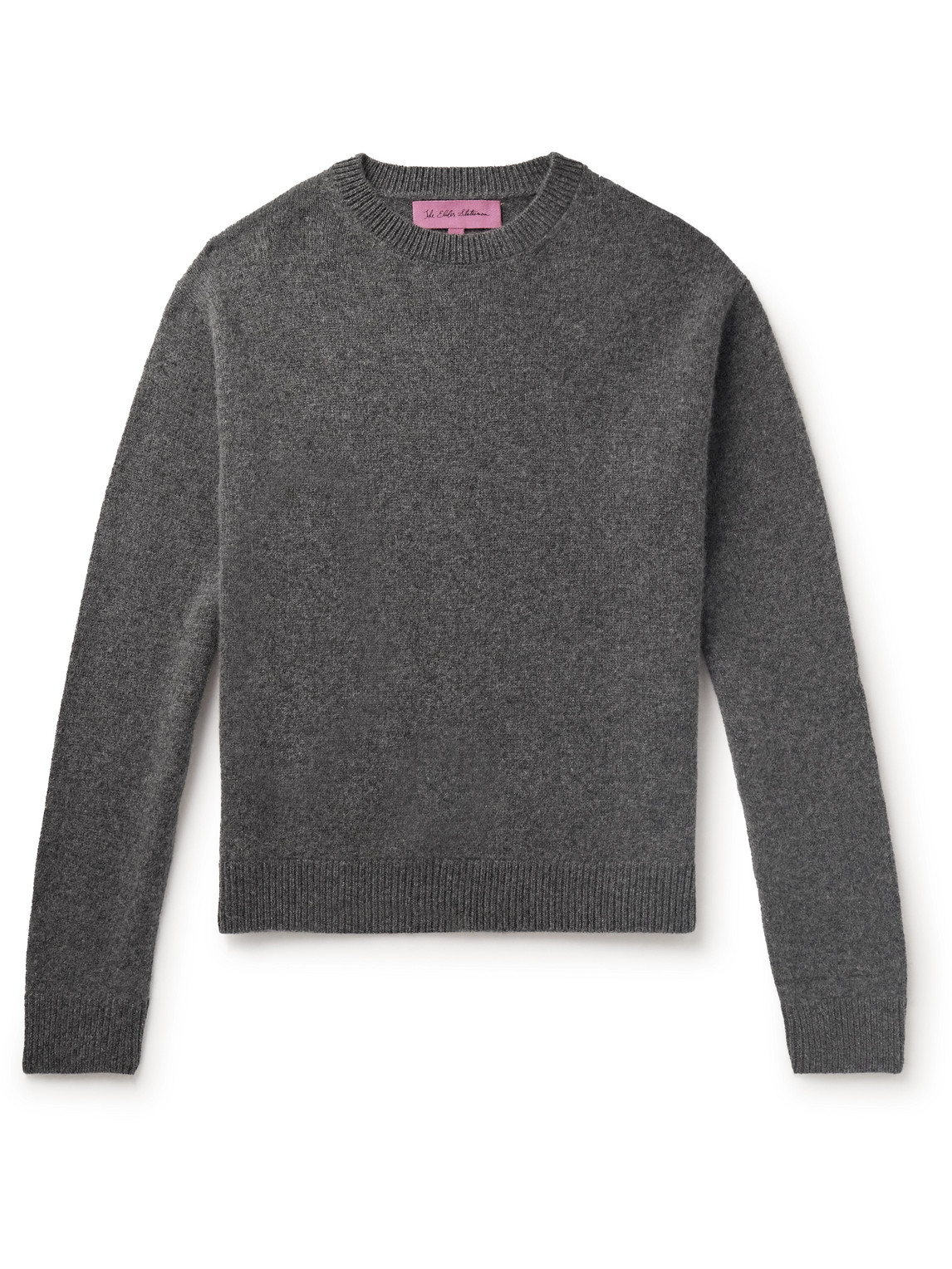 The Elder Statesman Klassischer Kaschmirpullover In Gray