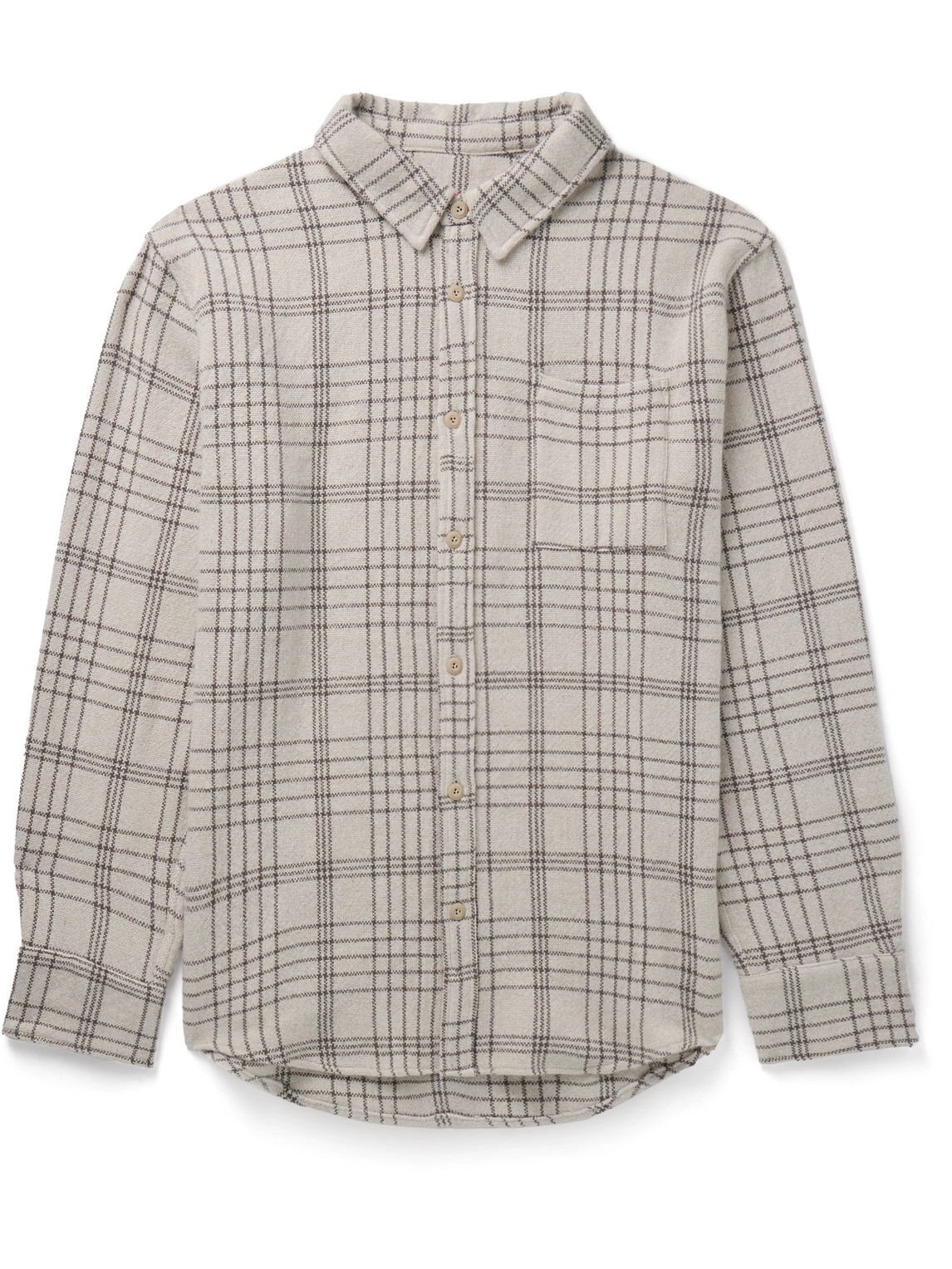 Sable Checked Cashmere Overshirt