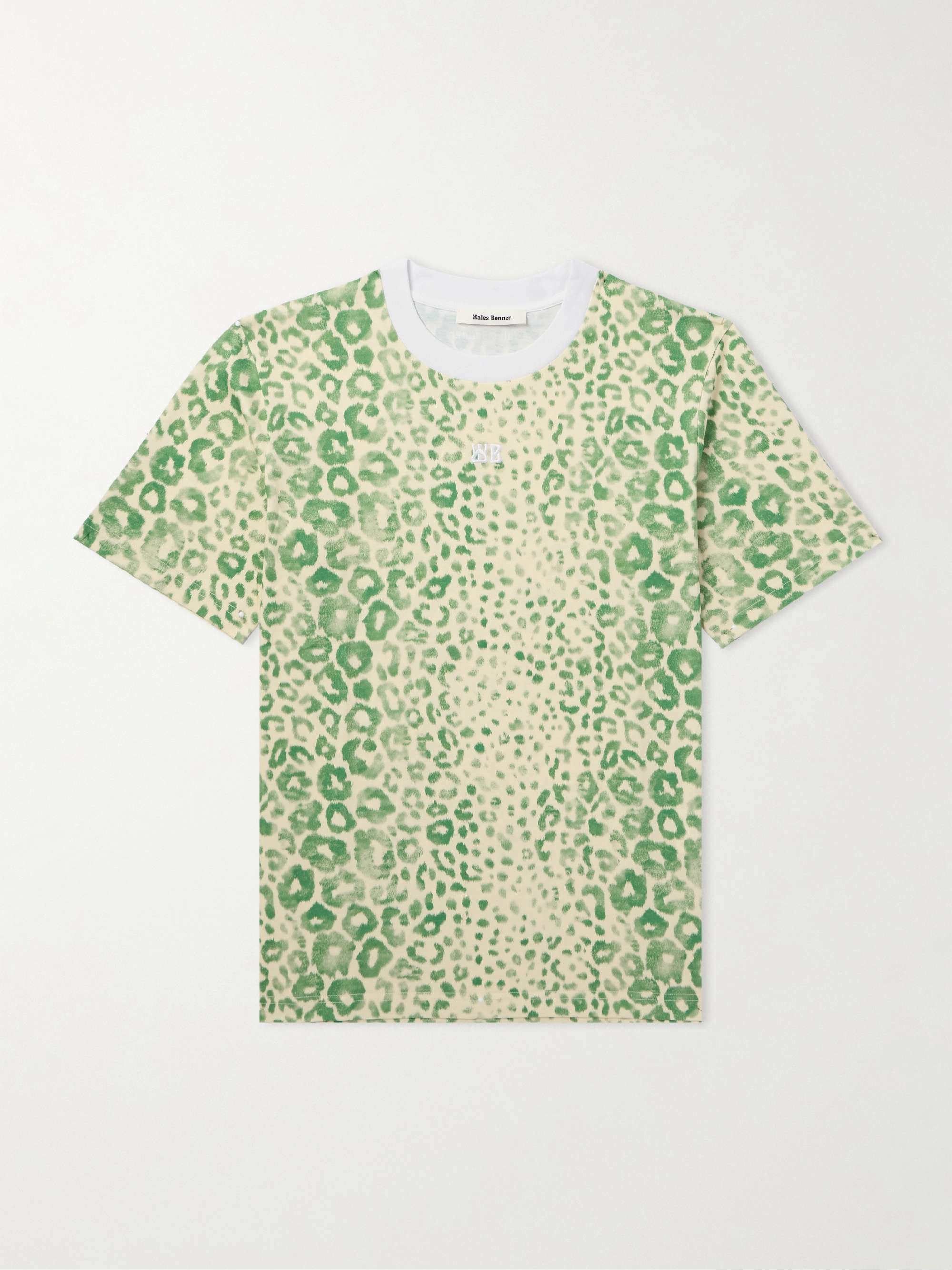 爆買い！ WALES Organic Leopard-Print Logo-Embroidered Original BONNER トップス
