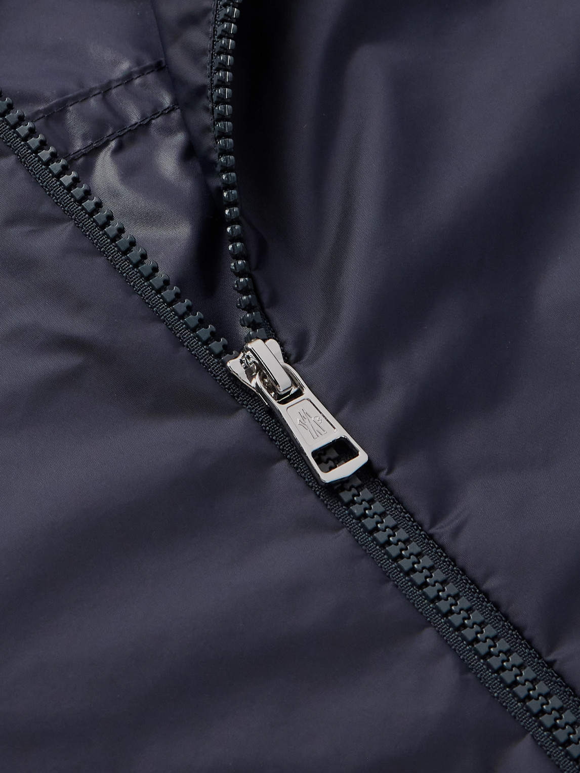 Moncler Etiache Hooded Windbreaker Jacket In Blue