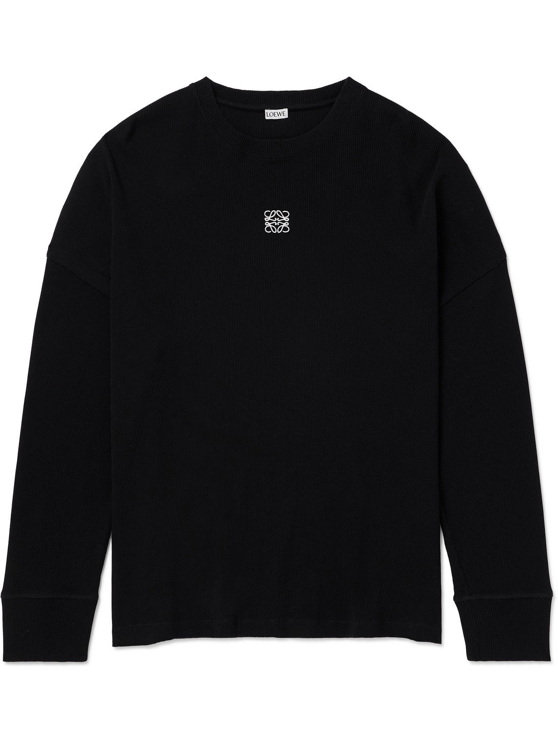 Loewe Men's Long Sleeve Anagram T-shirt In Black
