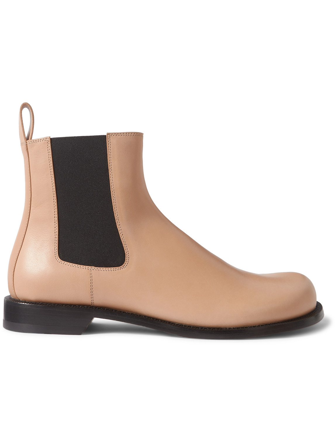 Loewe Campo Leather Chelsea Boots In Brown