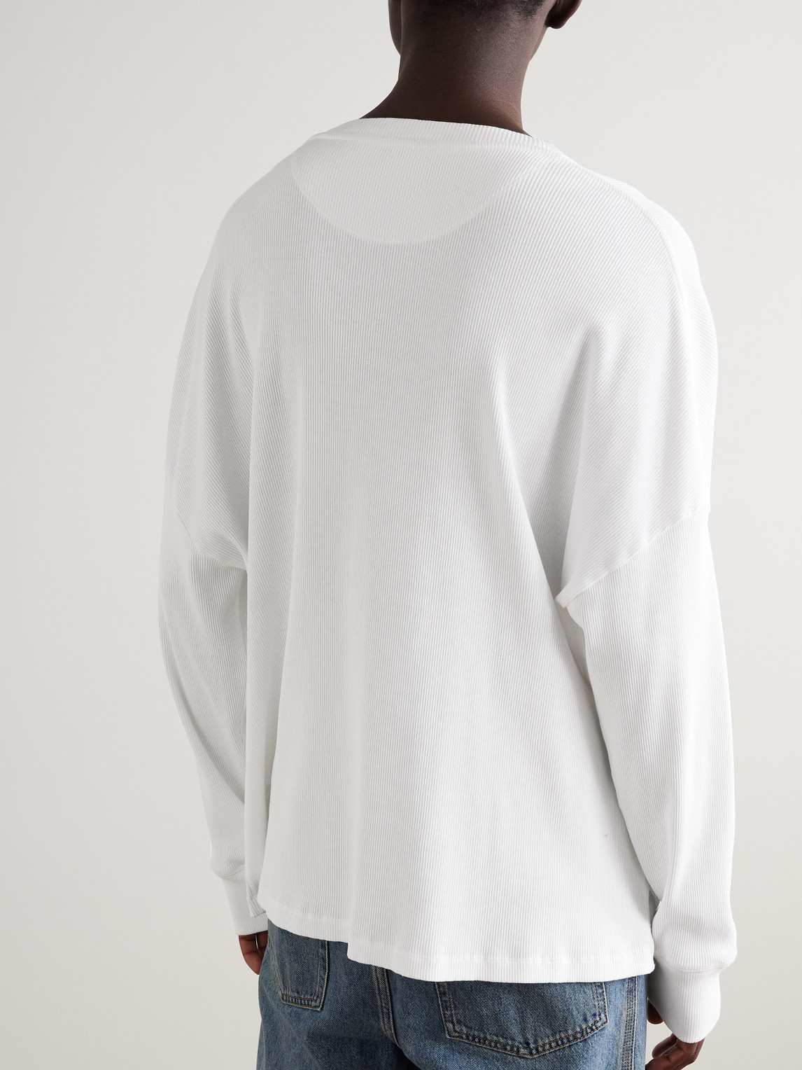 Loewe Oversized Long Sleeve T-shirt In White