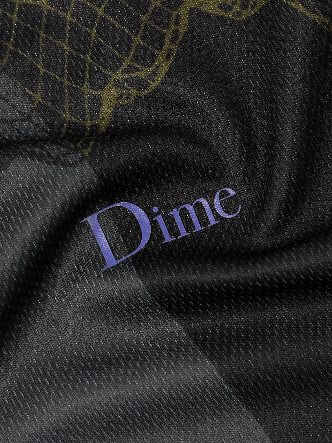 Shop Dime Striker Logo-print Embroidered Striped Jersey T-shirt In Black