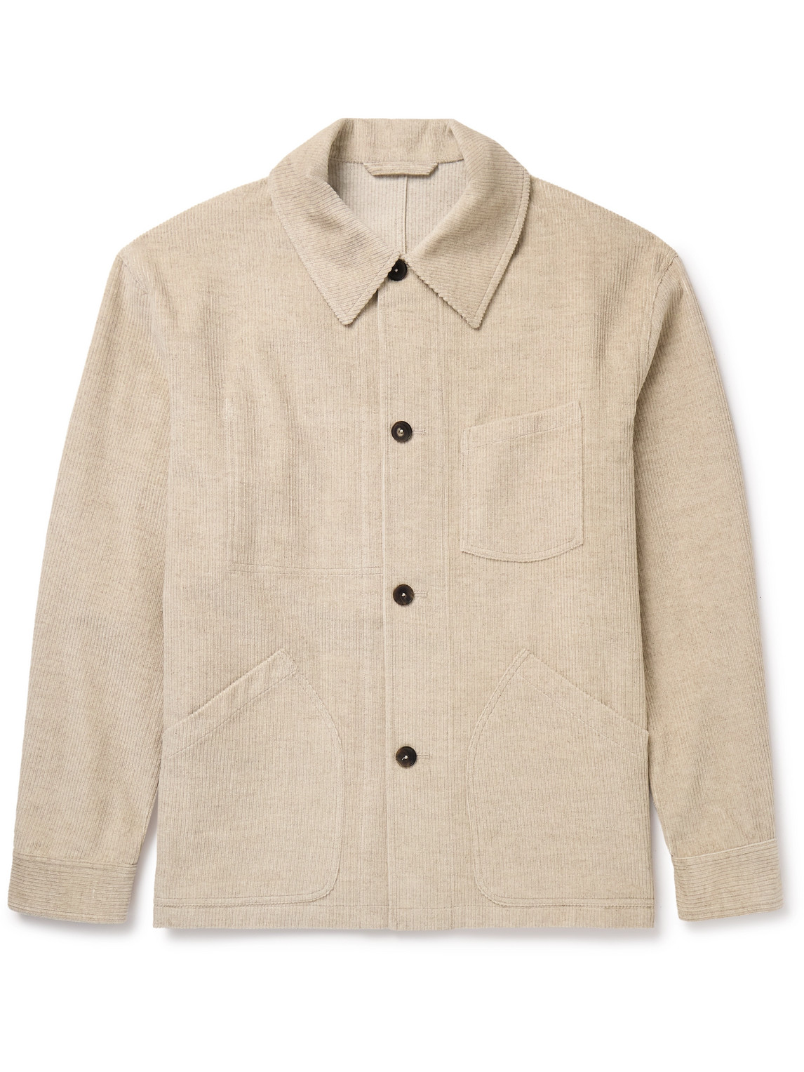 Maquignon Cotton and Linen-Blend Corduroy Overshirt