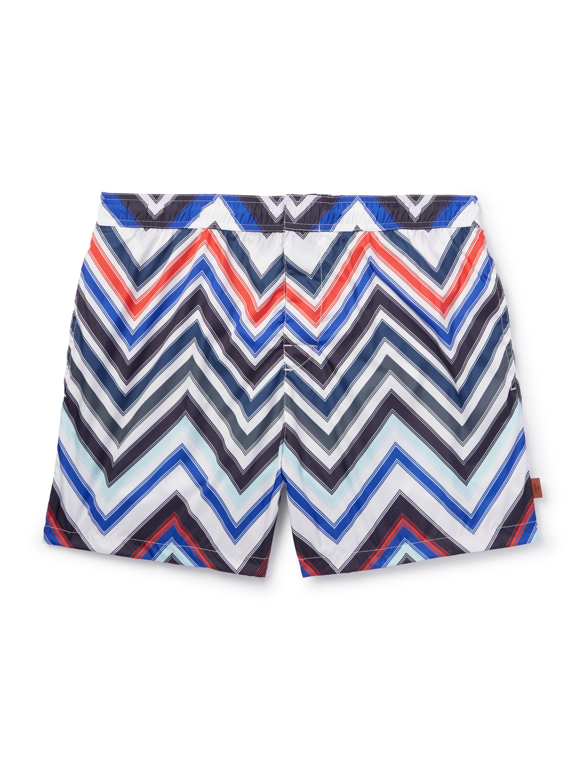 Missoni - Straight-Leg Mid-Length Striped Swim Shorts - Men - Blue - XL