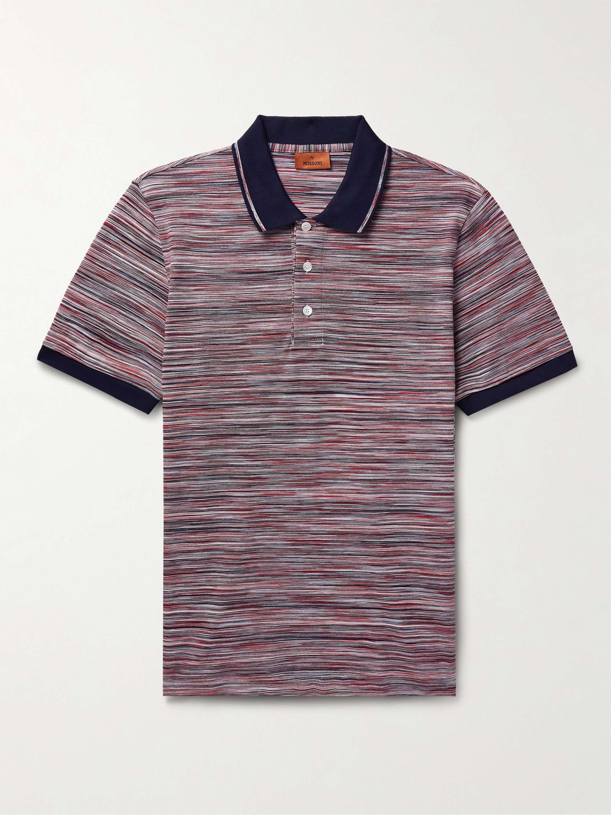 MISSONI Space-Dyed Cotton-Piqué Polo Shirt for Men | MR PORTER