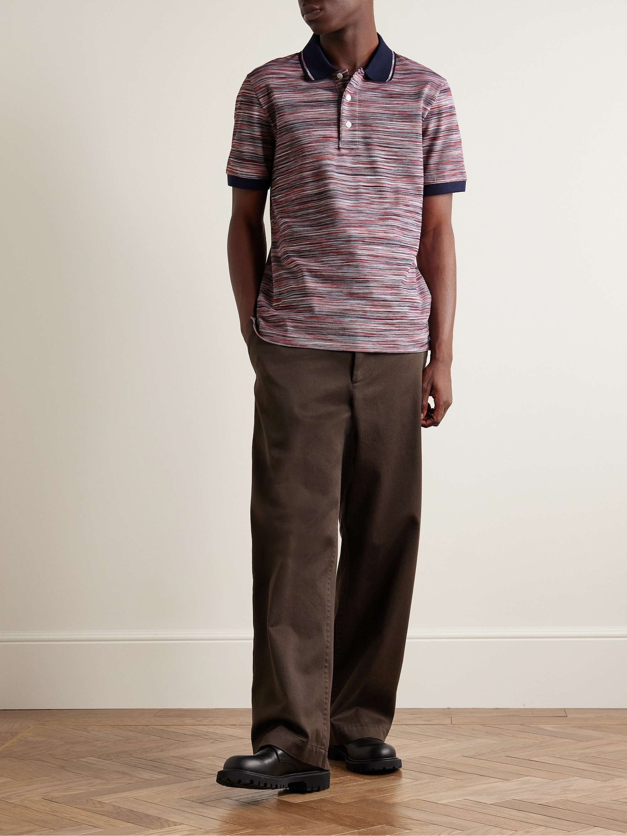 MISSONI Space-Dyed Cotton-Piqué Polo Shirt for Men | MR PORTER