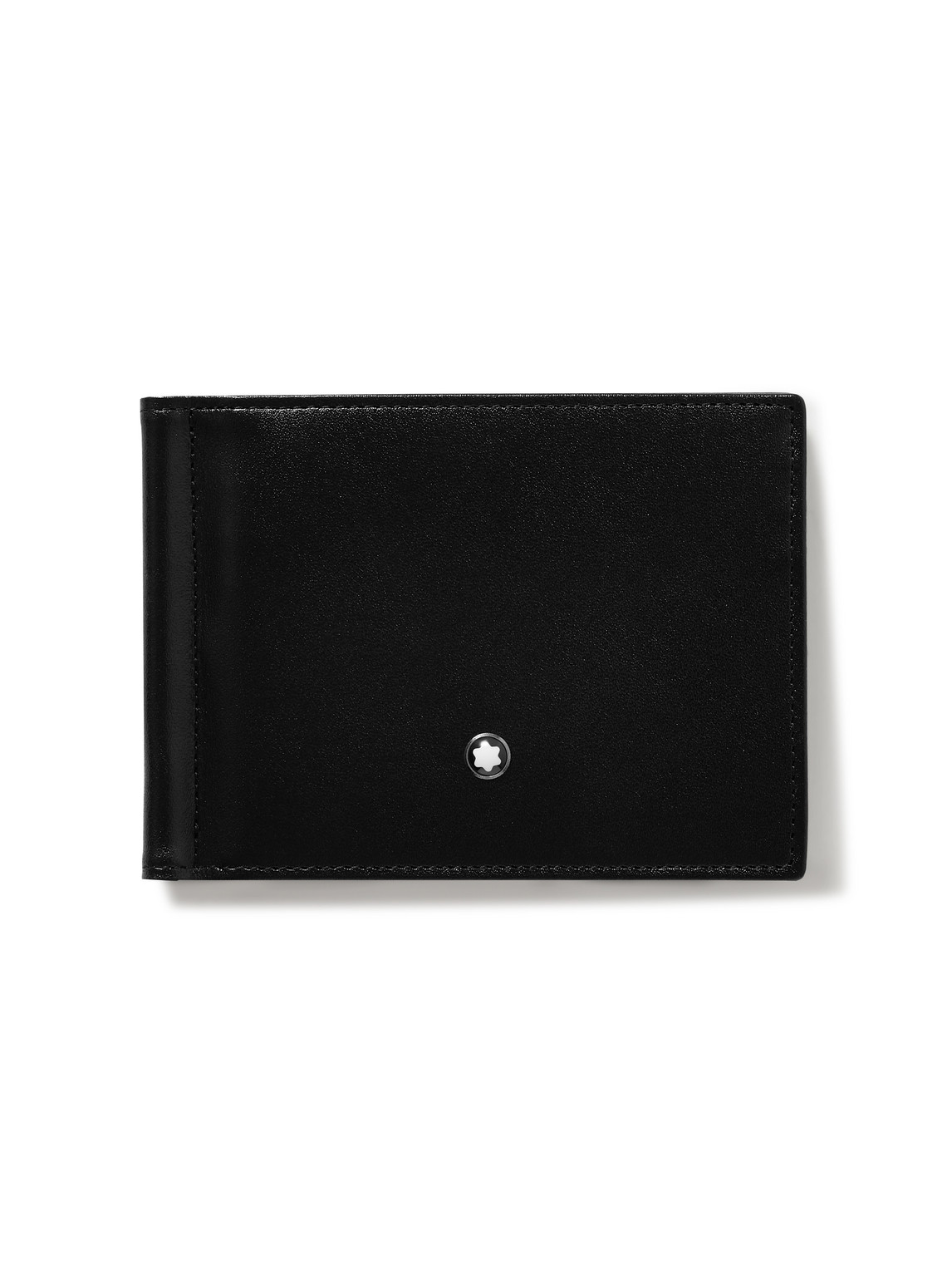 Montblanc Meisterstück Full-grain Leather Billfold Wallet With Money Clip In Black
