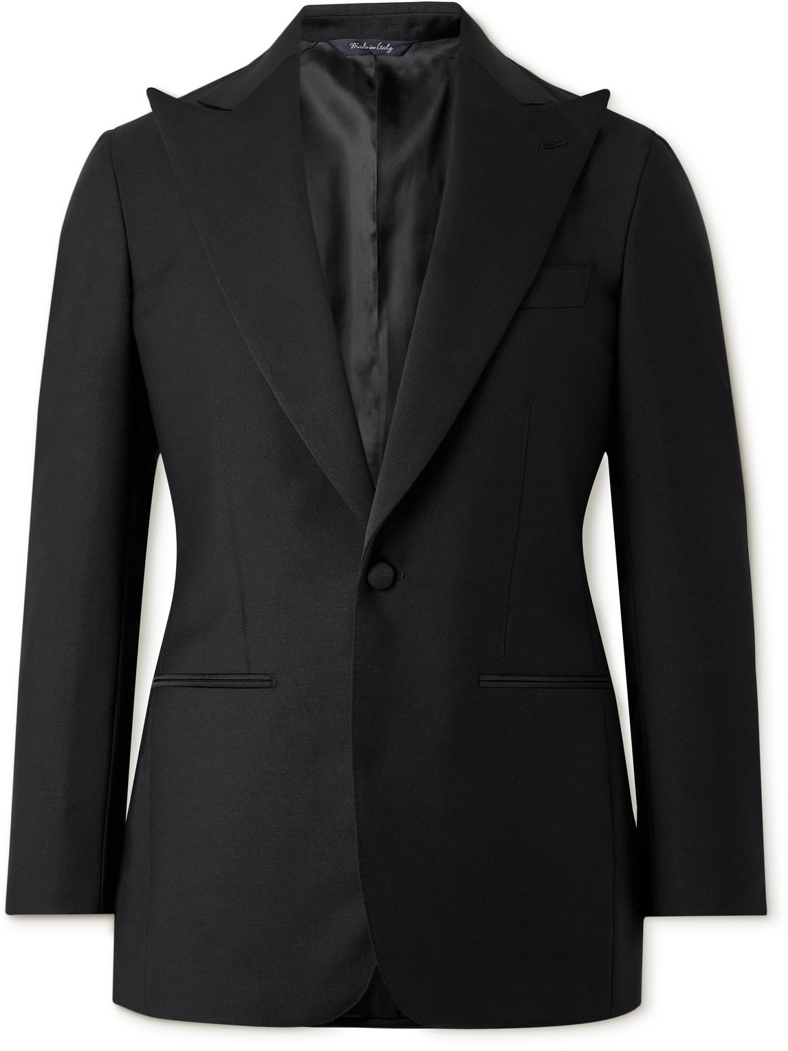 Grosgrain-Trimmed Wool Tuxedo Jacket