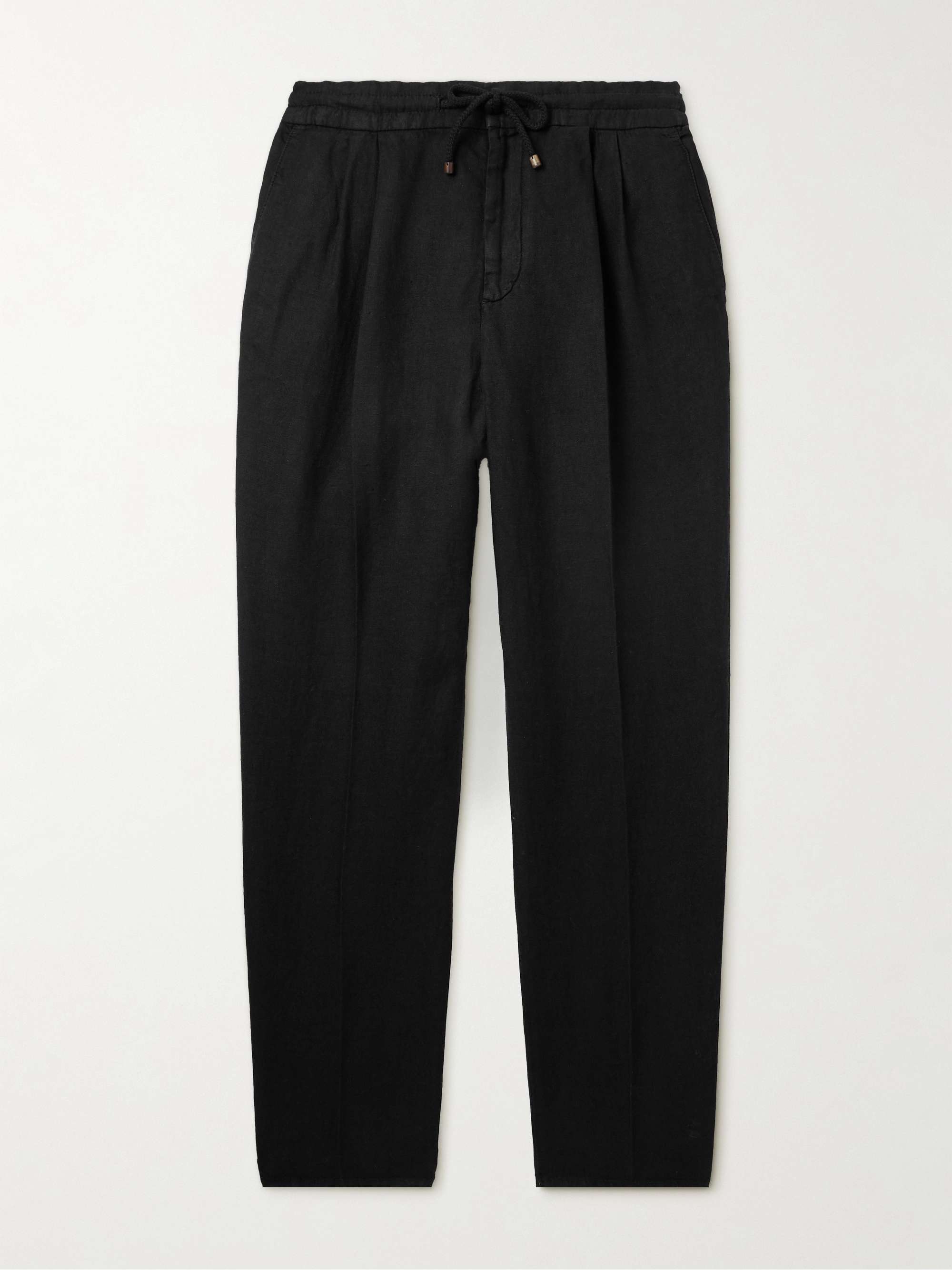 Brunello Cucinelli Cotton Drawstring Dress Pants, Pants