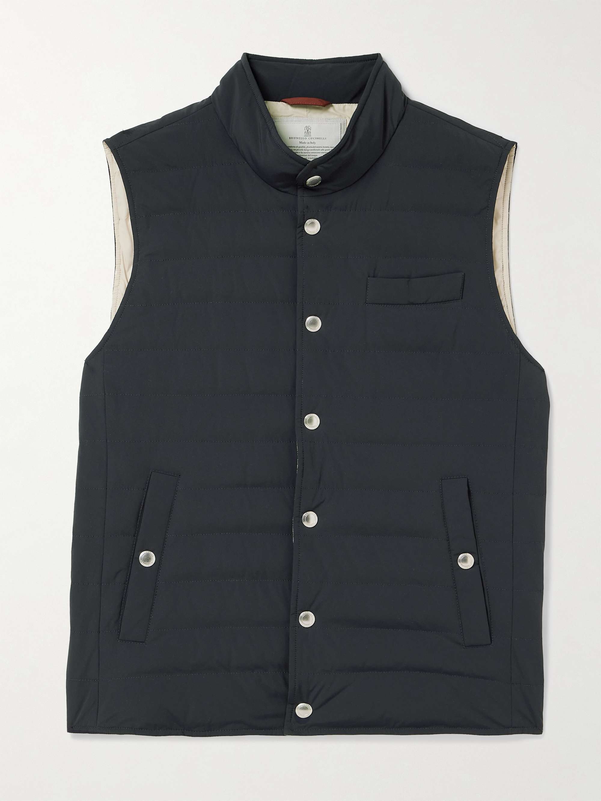 Slim fit down vest hotsell