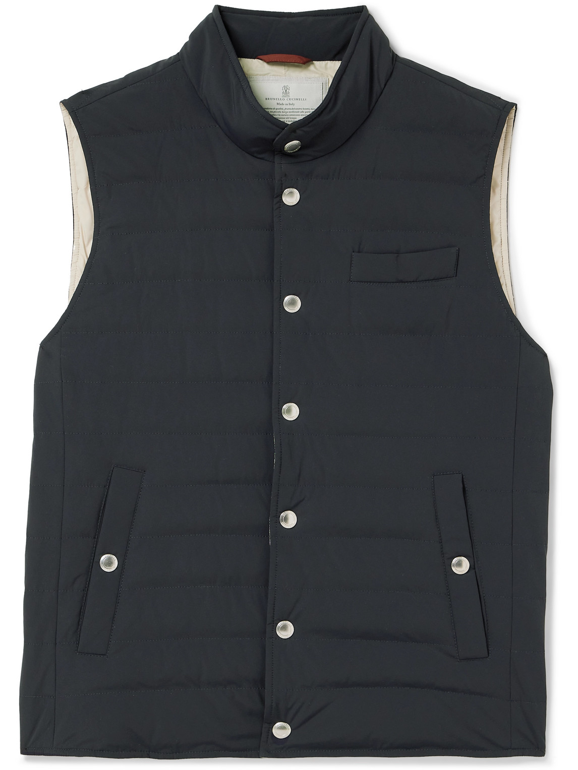 Slim-Fit Quilted Nylon Down Gilet