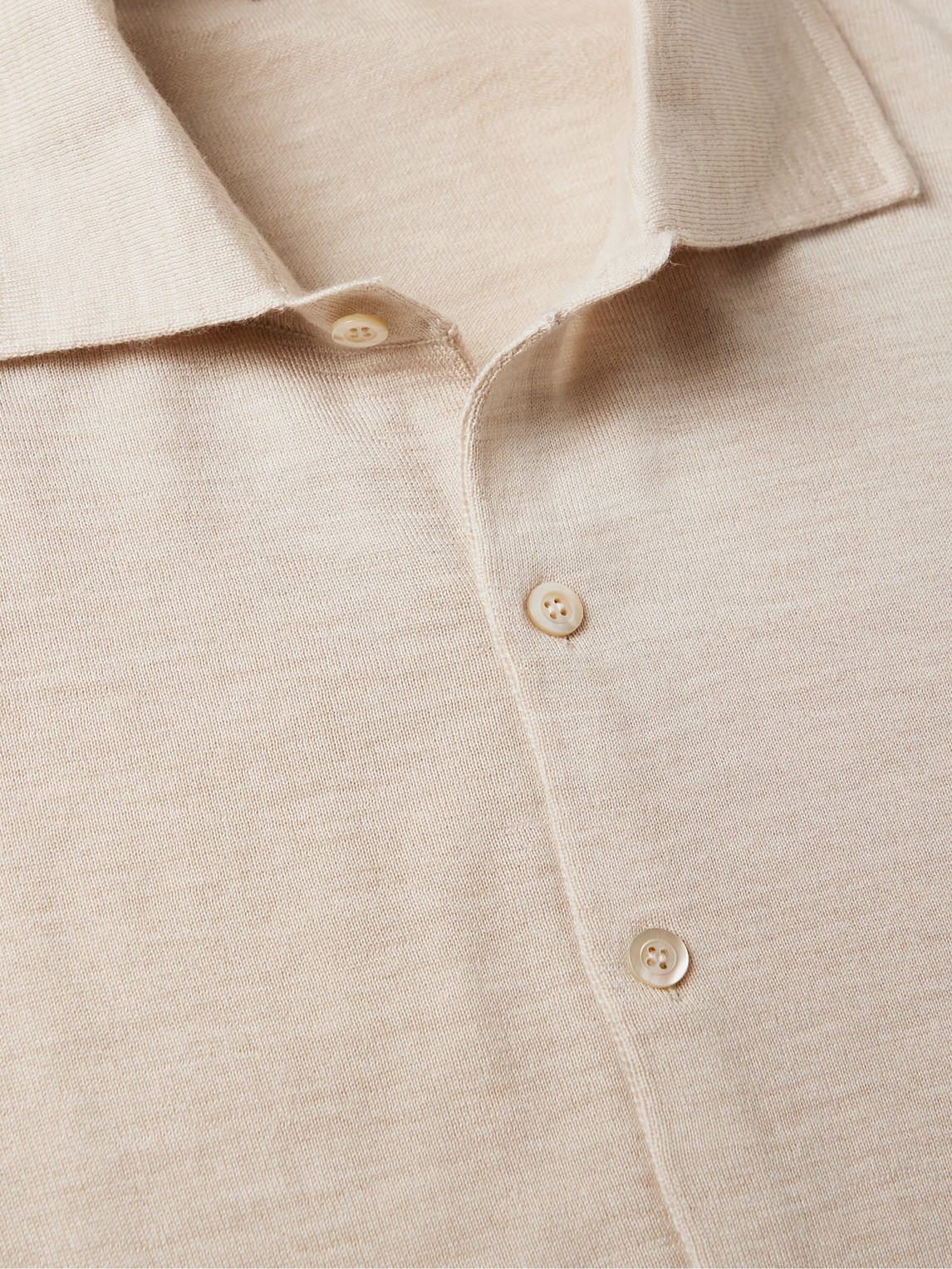 Shop Saman Amel Cashmere And Silk-blend Shirt In Neutrals