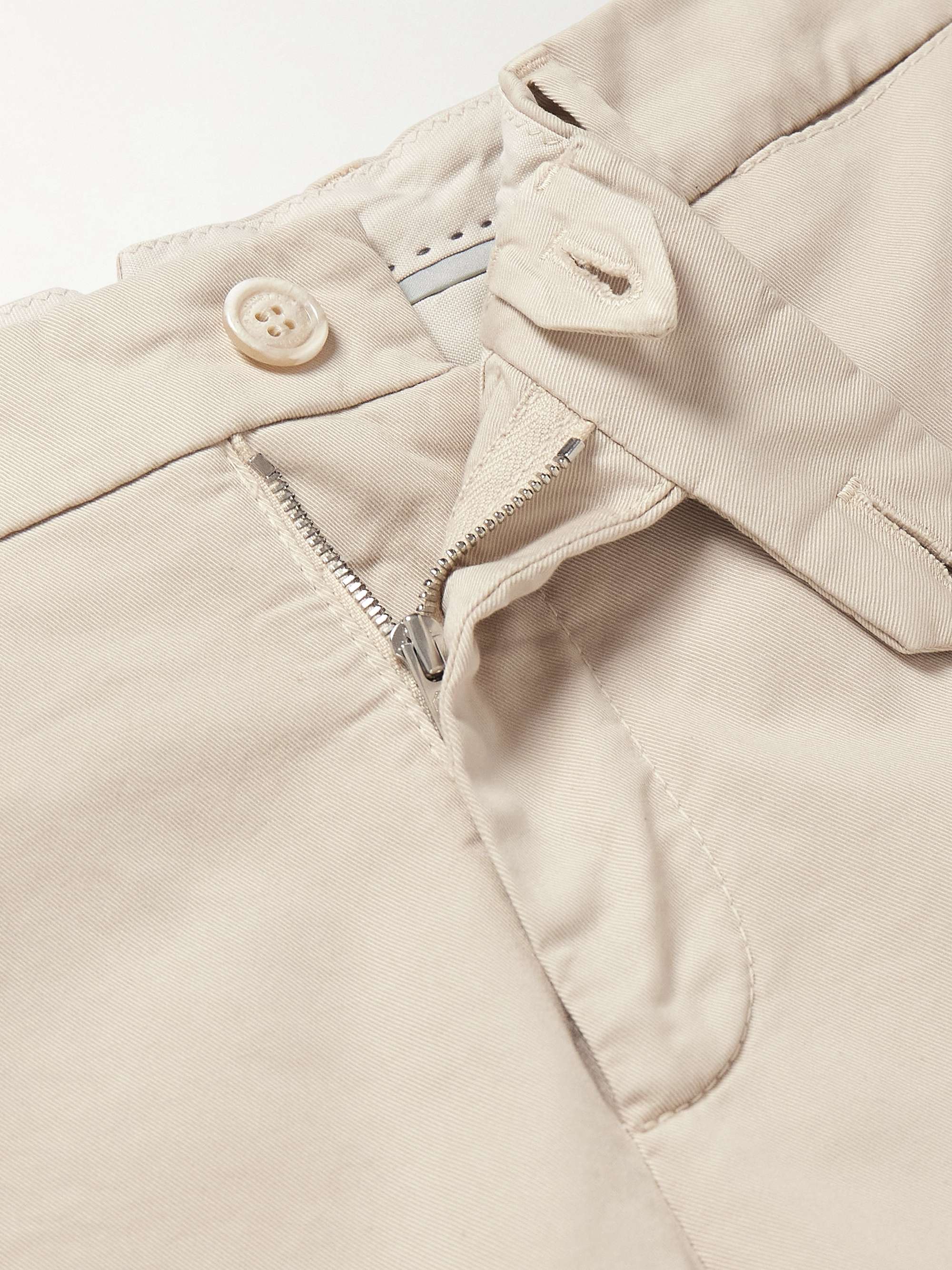 BRUNELLO CUCINELLI Slim-Fit Stretch-Cotton Gabardine Trousers