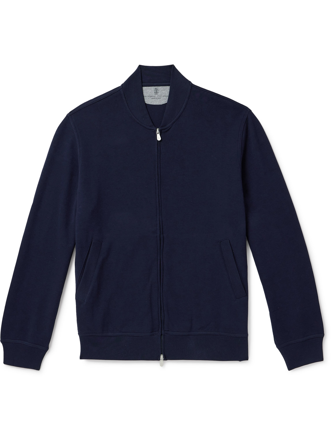 Brunello Cucinelli - Cotton-Blend Zip-Up Jacket - Men - Blue - XXL