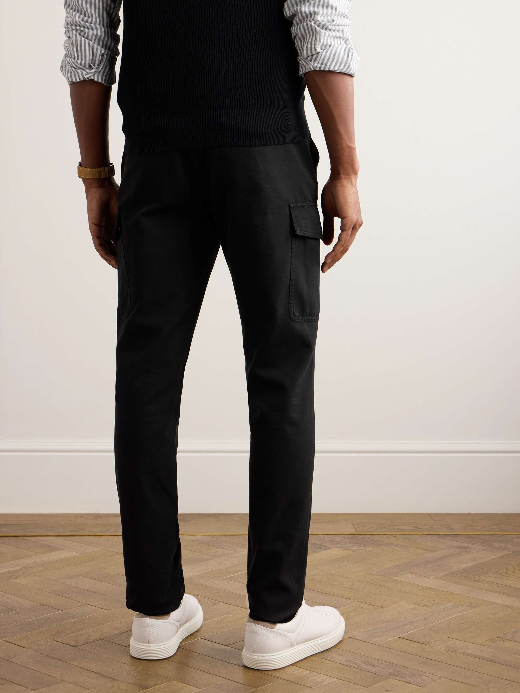 BRUNELLO CUCINELLI Straight-Leg Cotton-Gabardine Cargo Trousers