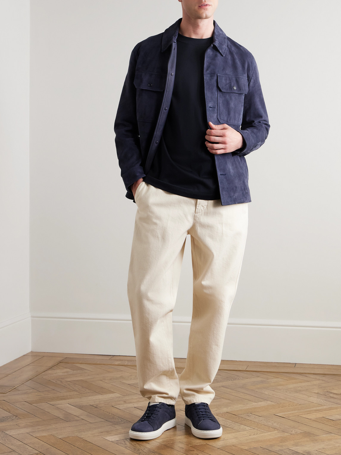 Brunello Cucinelli Layered-effect Crewneck T-shirt In Black