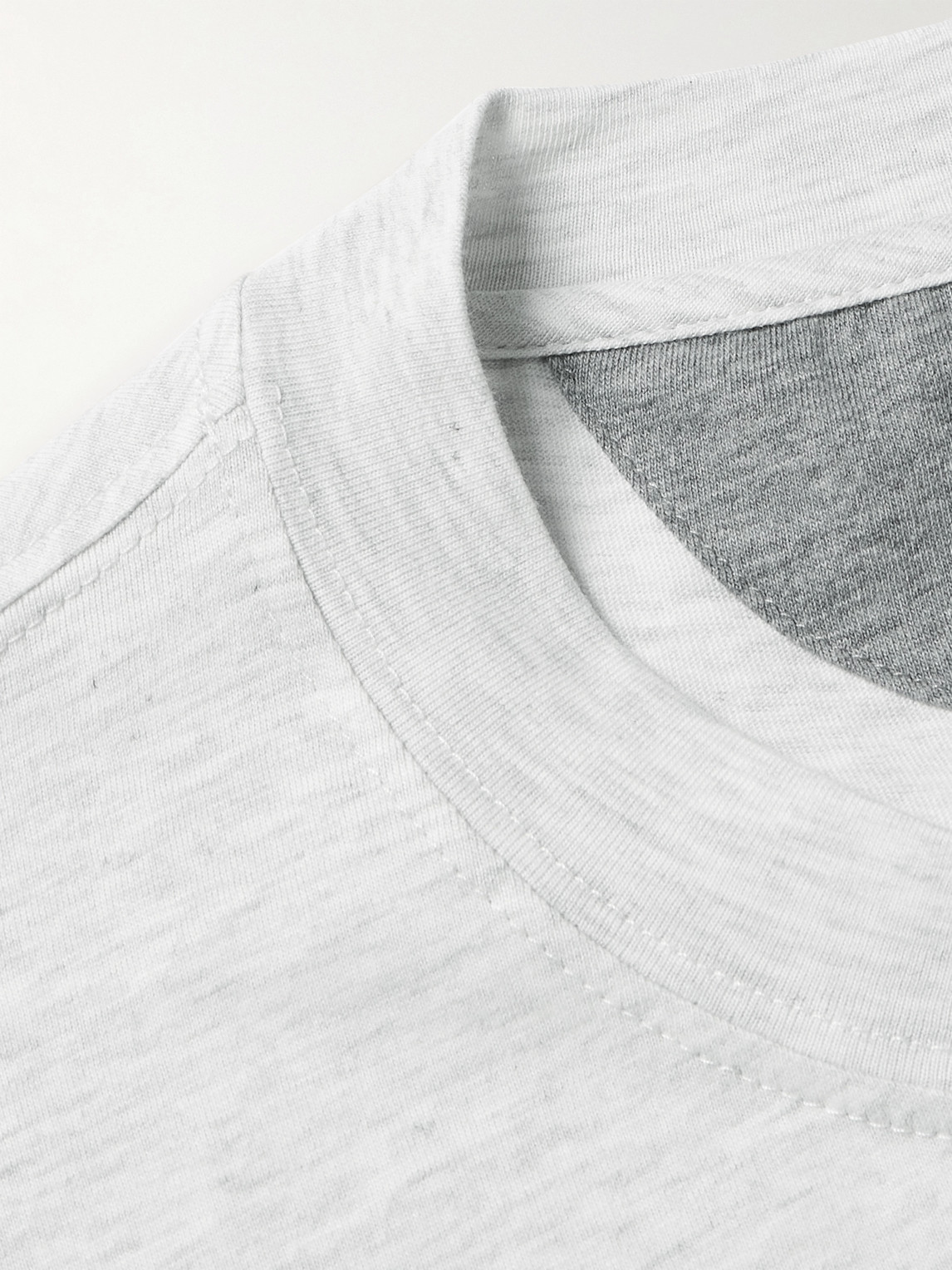 Brunello Cucinelli Cotton-jersey T-shirt In Gray