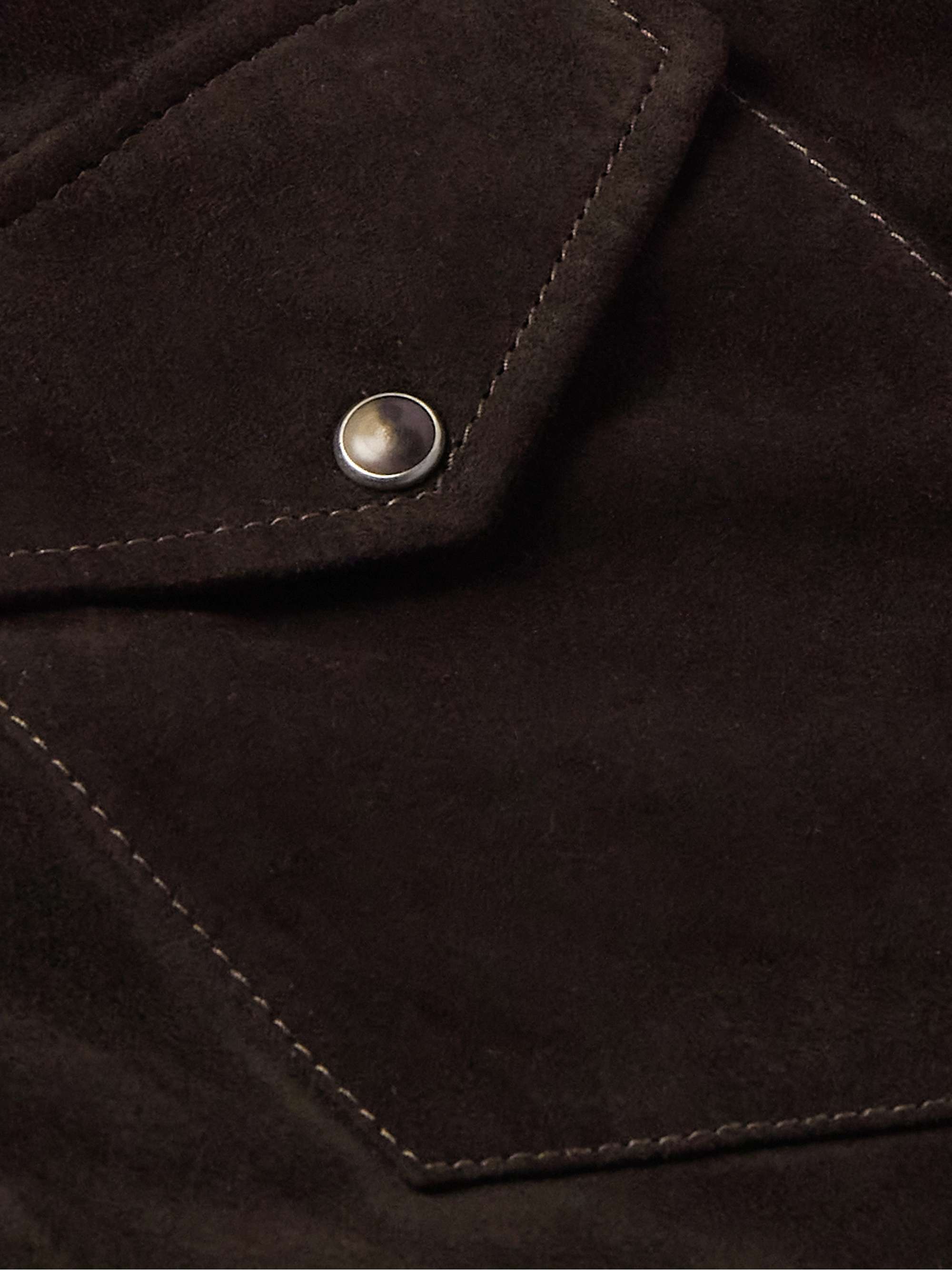 BRUNELLO CUCINELLI Suede Shirt Jacket
