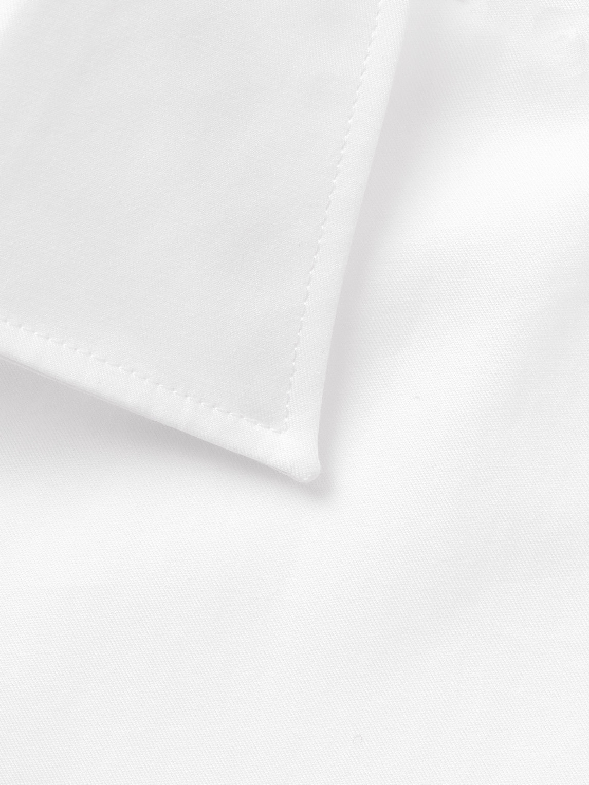 Shop Brunello Cucinelli Cotton-poplin Tuxedo Shirt In White