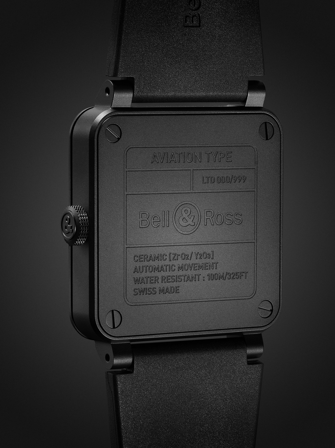  Bell & Ross - Br 03 Gyrocompass Limited Edition Automatic 41mm Ceramic And Rubber Watch, Ref. No. Br03a-cps-ce/srb - Men - Black 