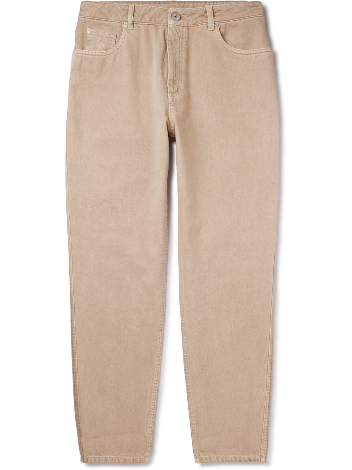 Brunello Cucinelli Straight-leg Jeans In Brown