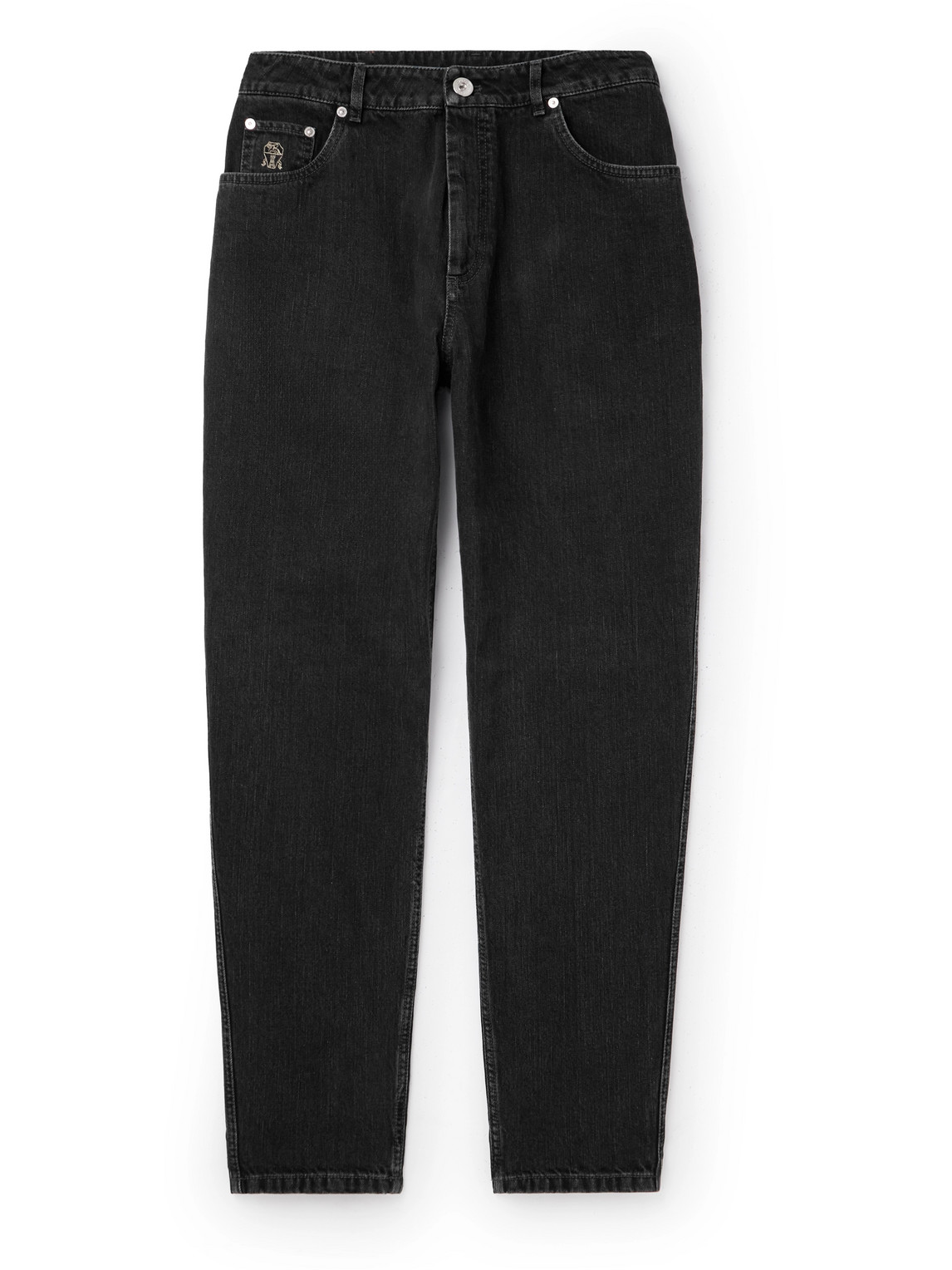 Brunello Cucinelli Straight-leg Jeans In Black