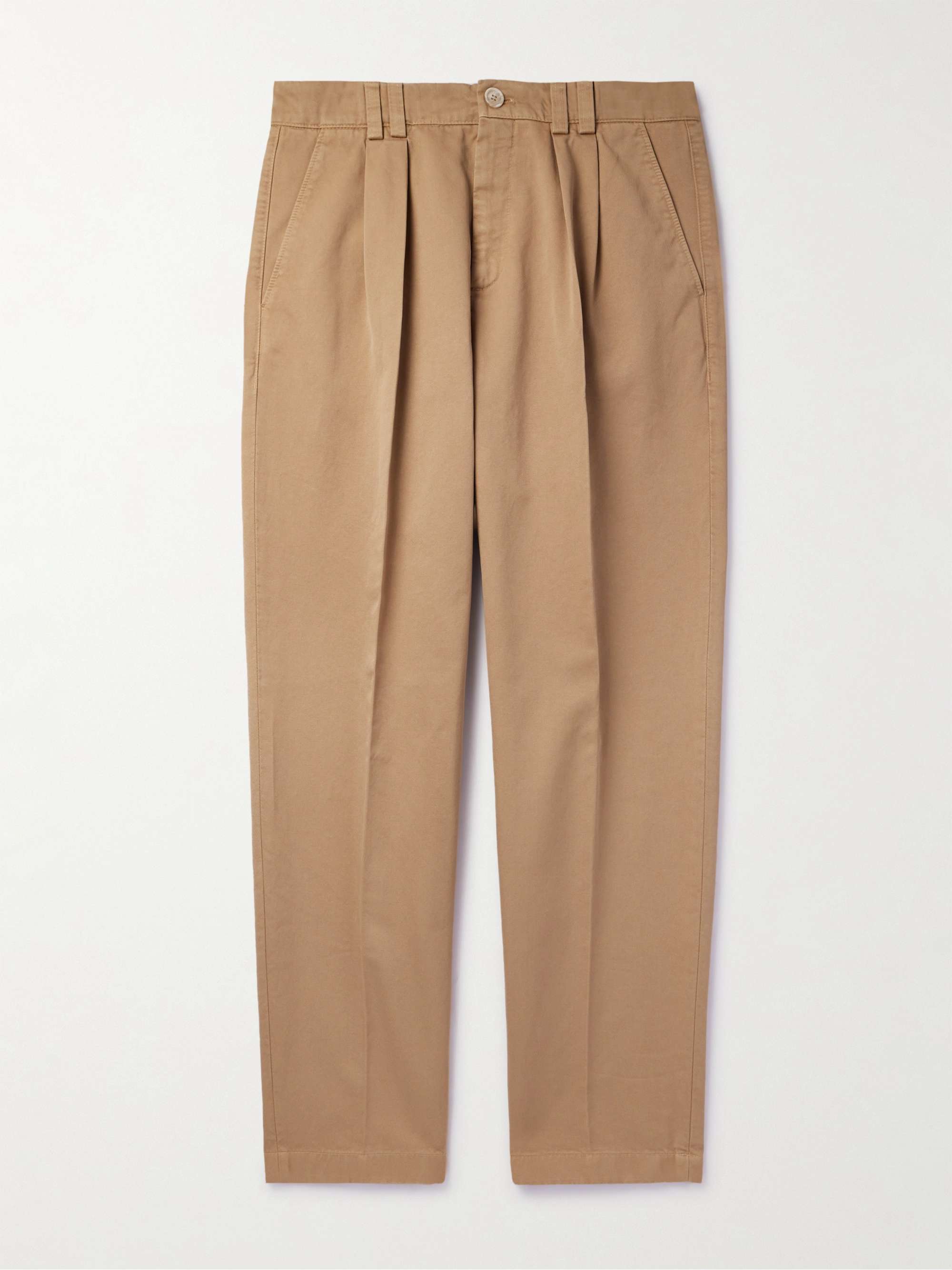 Womens Brunello Cucinelli brown Suede Relaxed Trousers