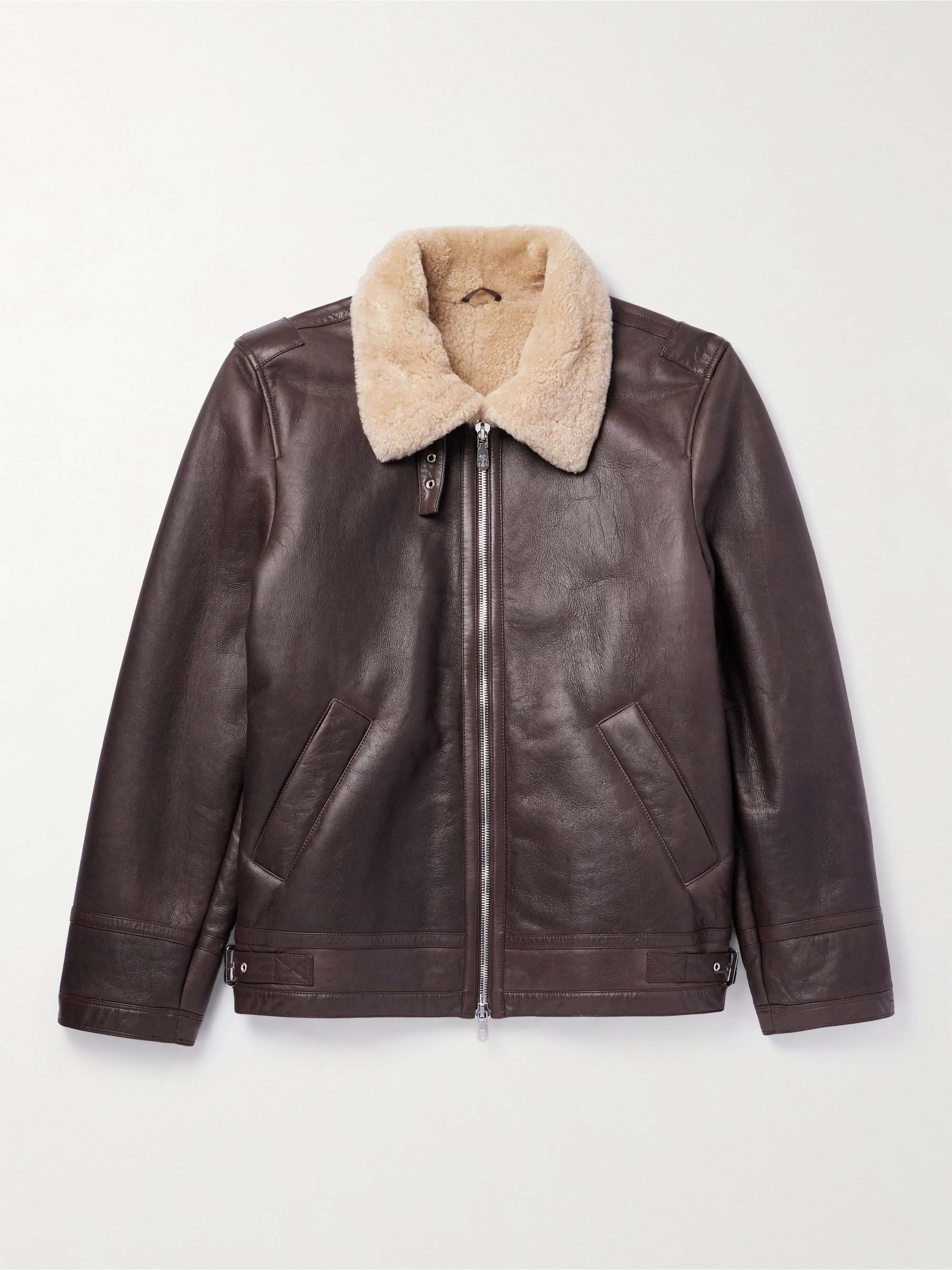 BRUNELLO CUCINELLI Shearling Aviator Jacket for Men | MR PORTER