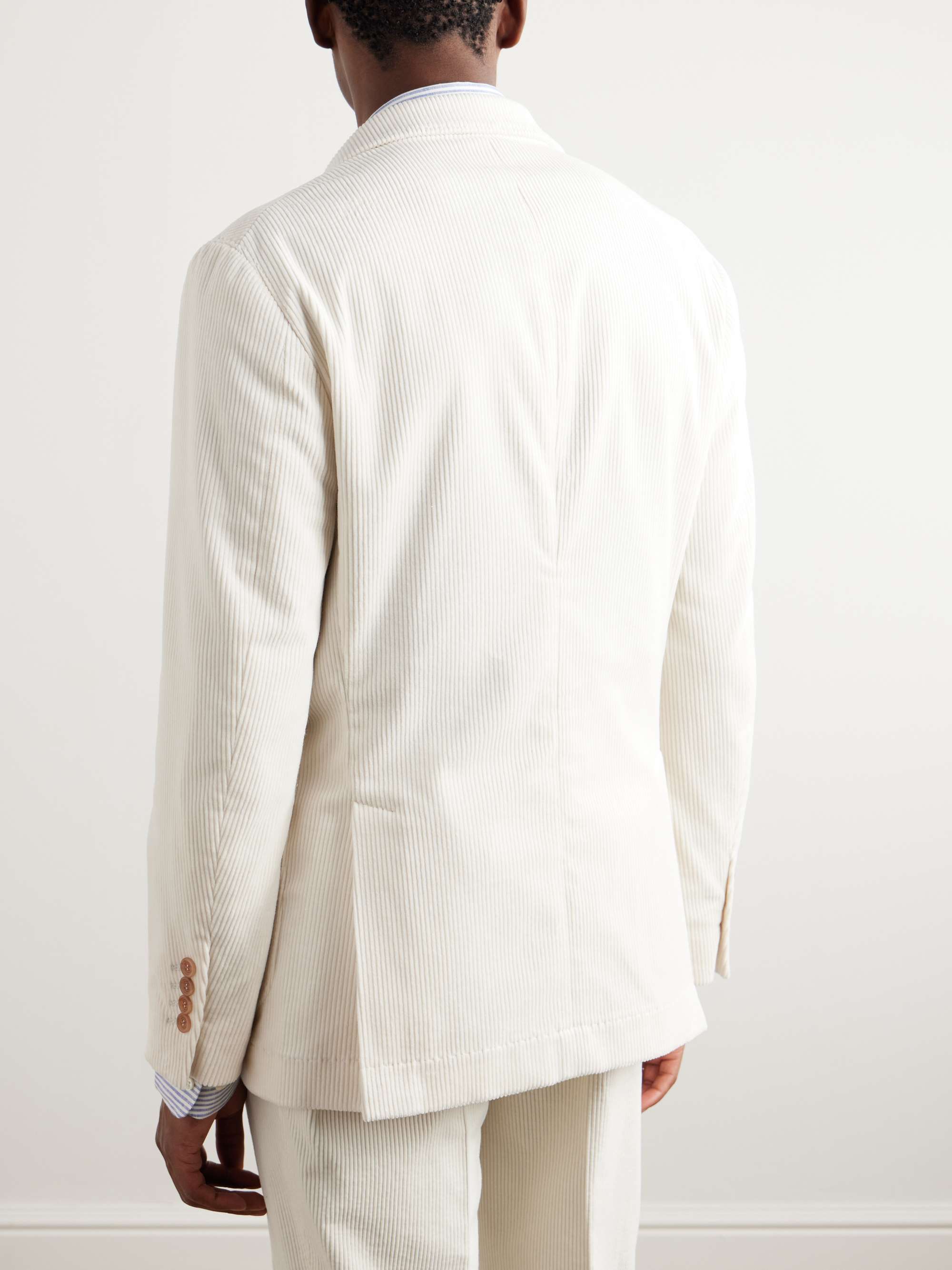 BRUNELLO CUCINELLI Stretch Cotton and Cashmere-Blend Corduroy Blazer ...