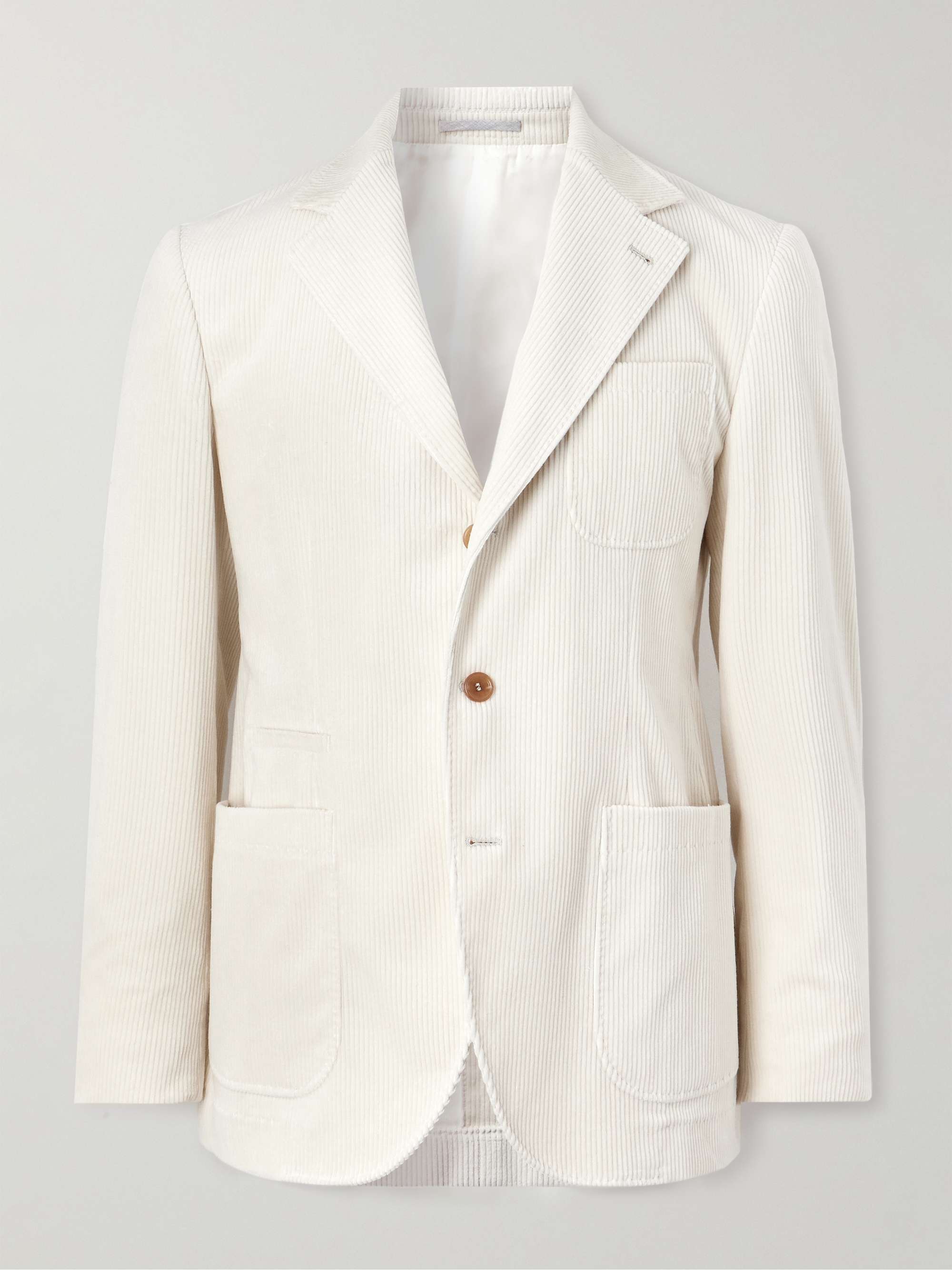 BRUNELLO CUCINELLI Stretch Cotton and Cashmere-Blend Corduroy Blazer ...