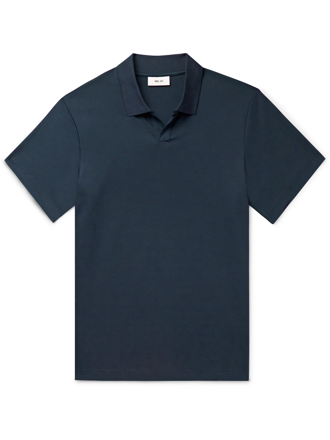 Nn07 Paul 3525 Slim-fit Organic Cotton Polo Shirt In Blue