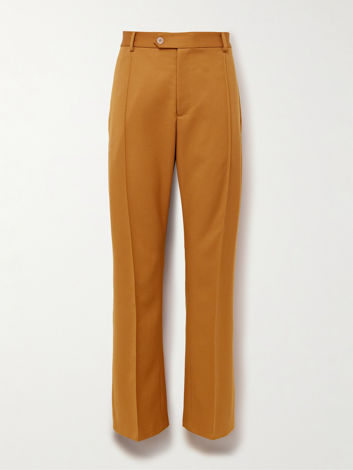 Small Talk – Throwing Fits Straight-Leg Pintucked Wool-Gabardine Suit Trousers