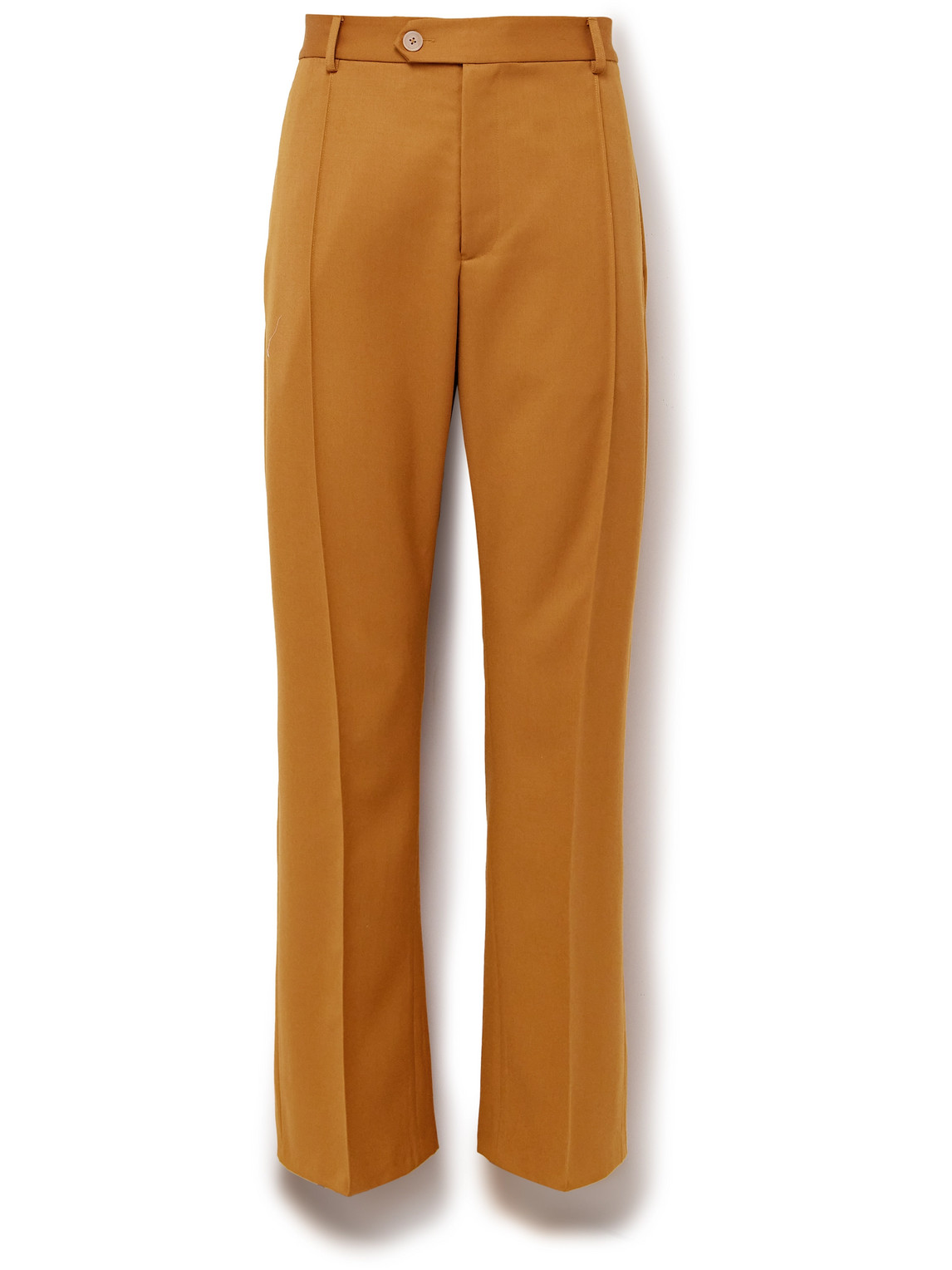 Small Talk – Throwing Fits Straight-Leg Pintucked Wool-Gabardine Suit Trousers
