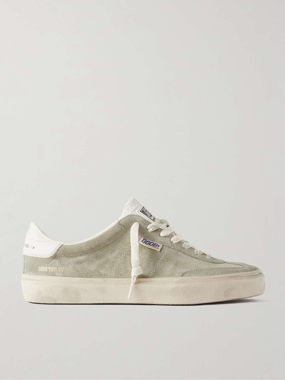 Golden Goose Soul-Star Distressed Leather-Trimmed Suede Sneakers - Men