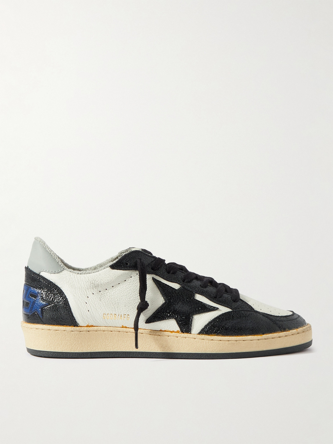 Golden Goose Ball Star Distressed Leather and Shell Sneakers - Men