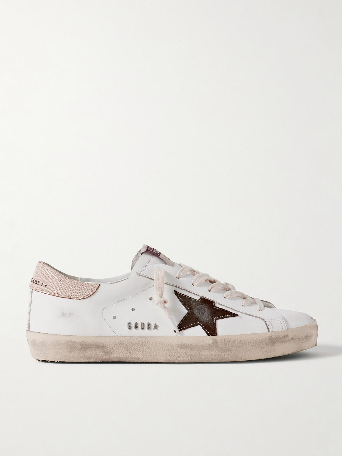 Golden Goose Super-Star Distressed Suede-Trimmed Leather Sneakers - Men