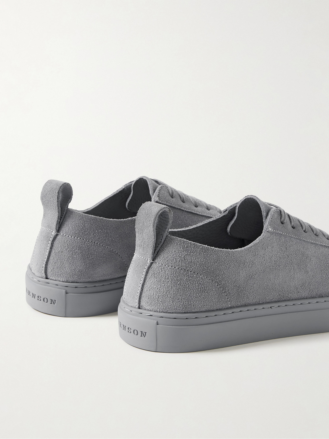 Shop Grenson Suede Sneakers In Gray