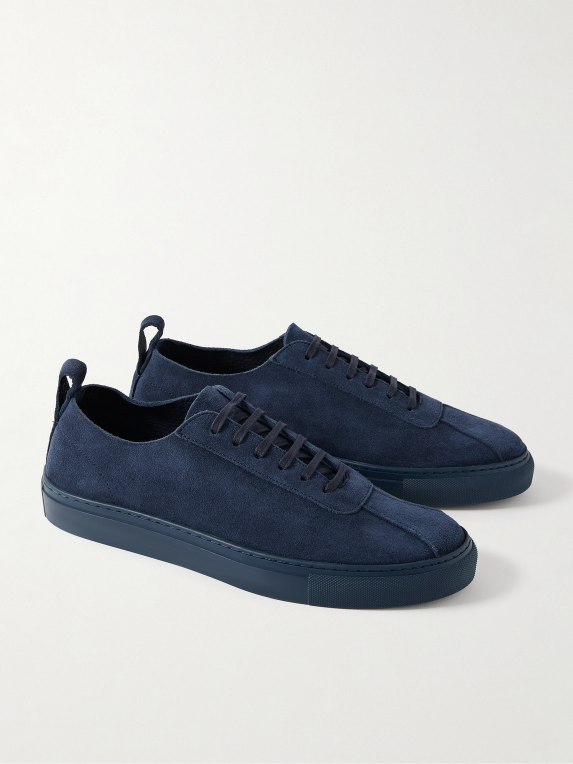Shop Grenson Suede Sneakers In Blue