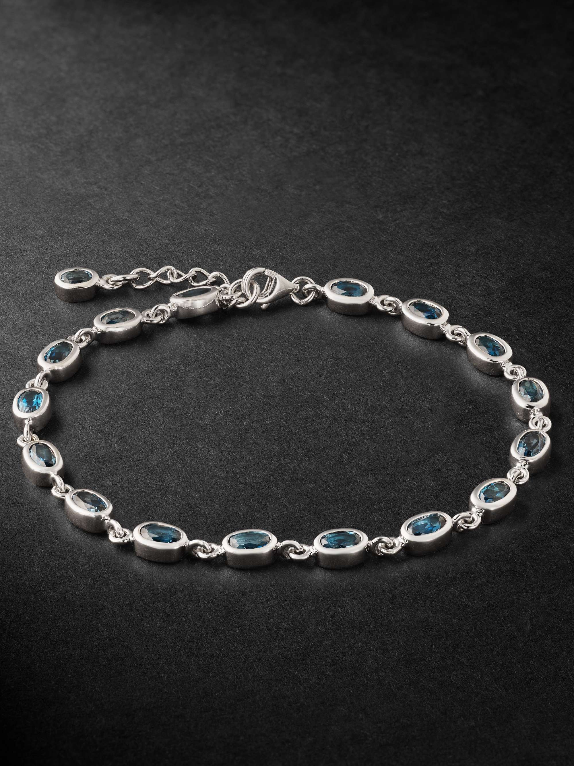 Mens topaz bracelet sale