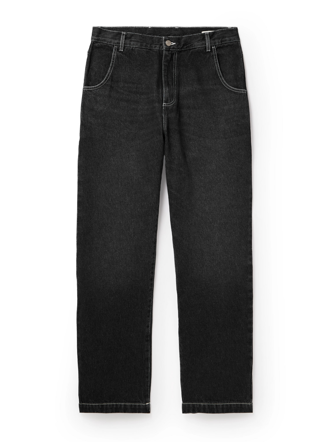 Mfpen Regular Straight-leg Organic Jeans In Black