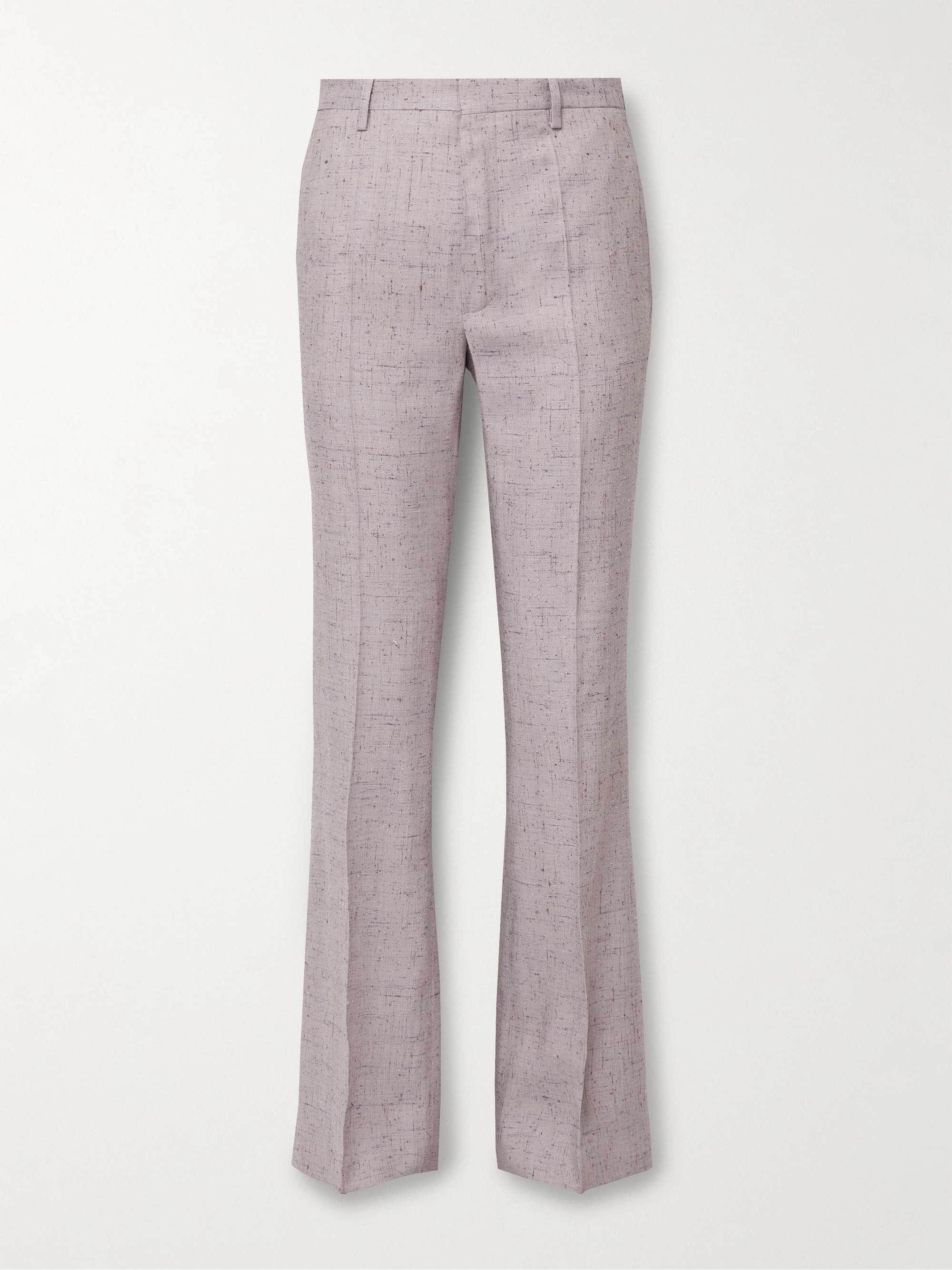 Theory Womens Wool Tweed Four Button Blazer Flared Trousers Suit