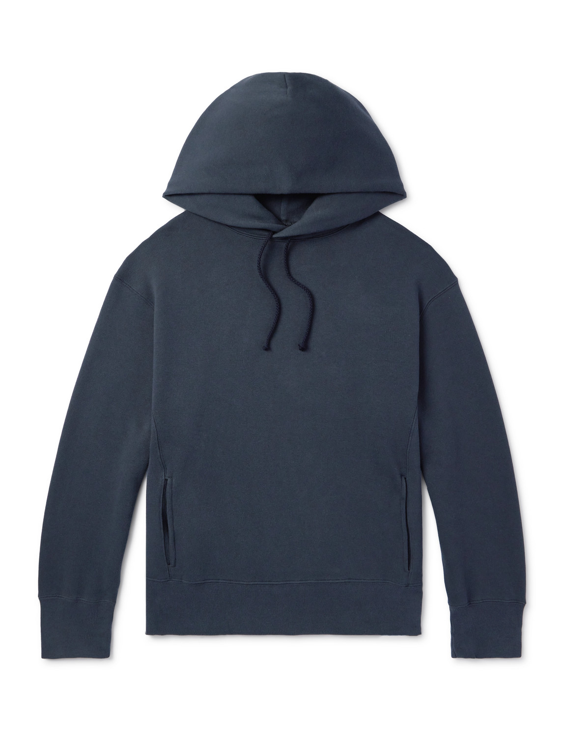 Stòffa Cotton-jersey Hoodie In Blue