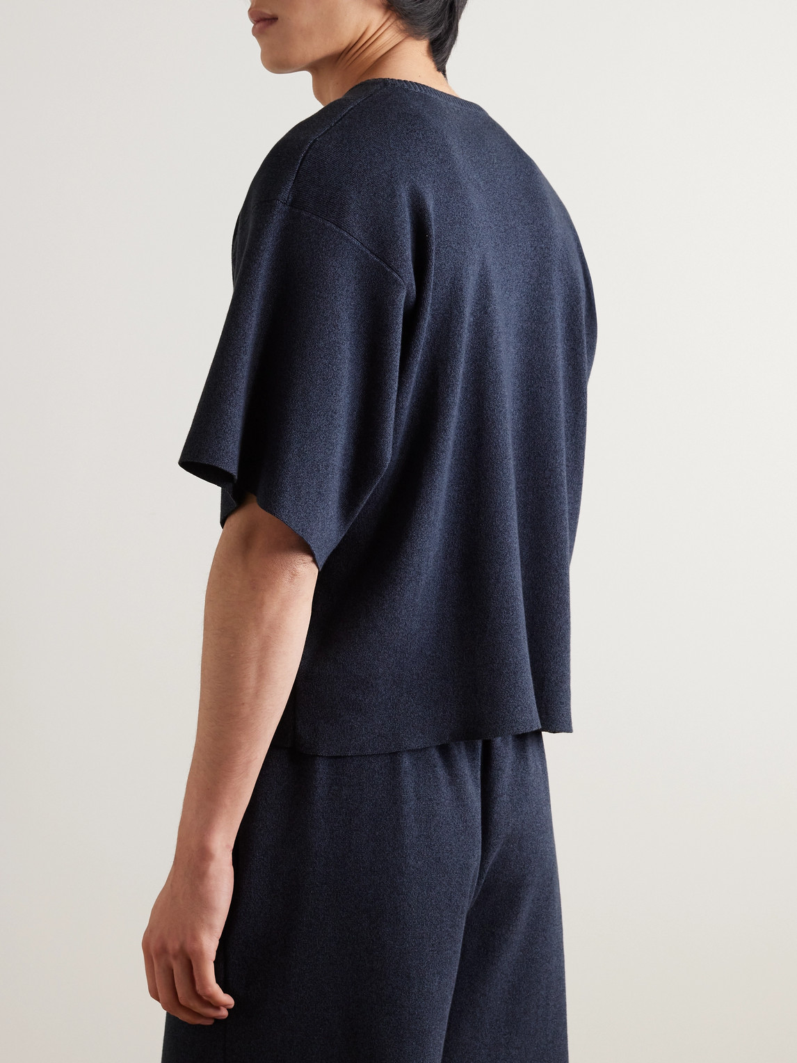 Shop Stòffa Cotton T-shirt In Blue